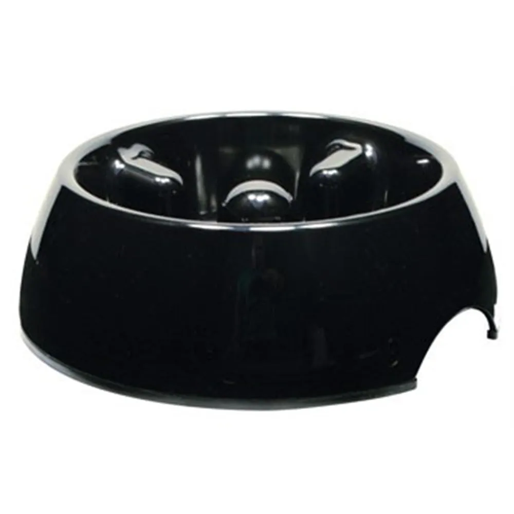 Dogit Go Slow Anti Gulp Feeding Bowl Black Small 300ml