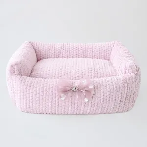 Dolce Dog Bed in Rosewater