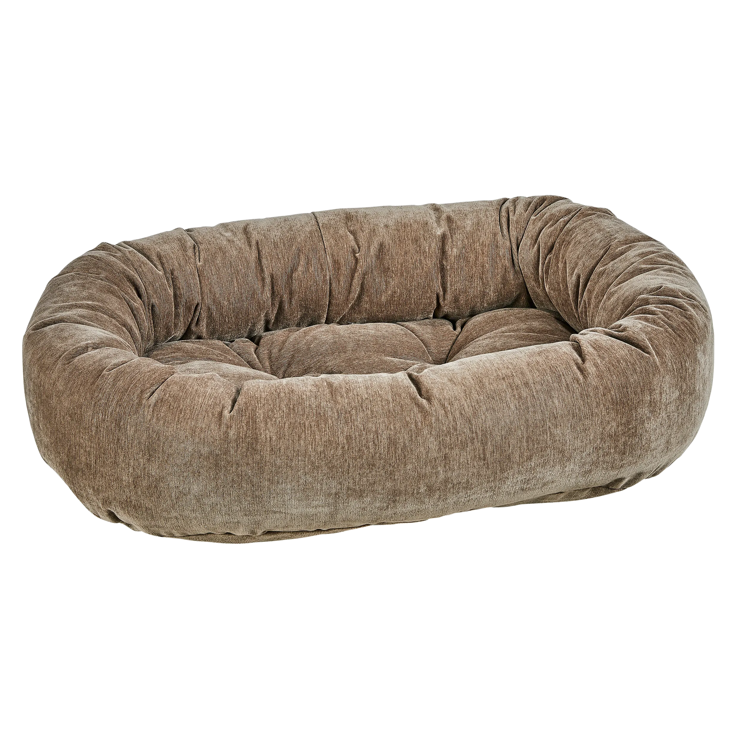 Donut Bed | Bark Washed Microvelvet