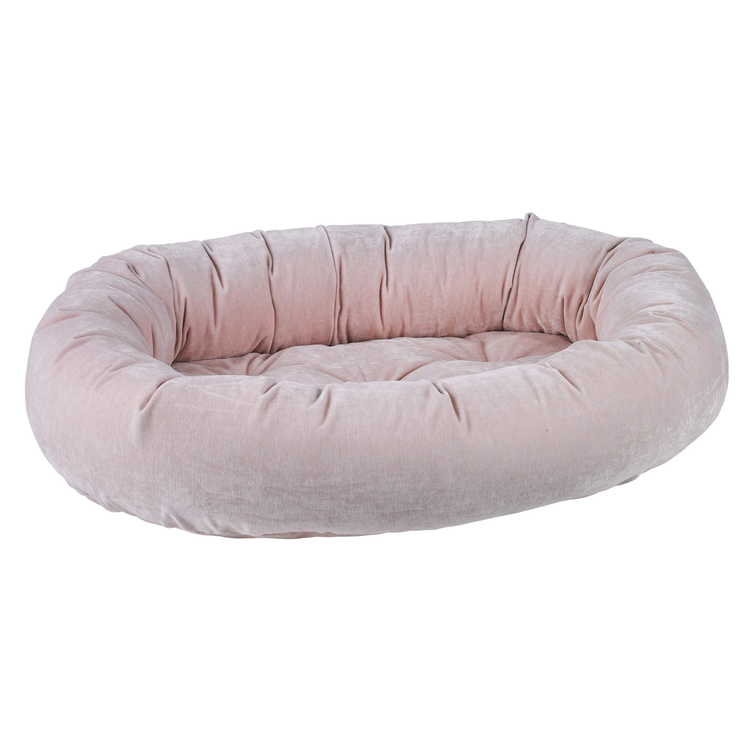 Donut Bed | Blush Washed Microvelvet