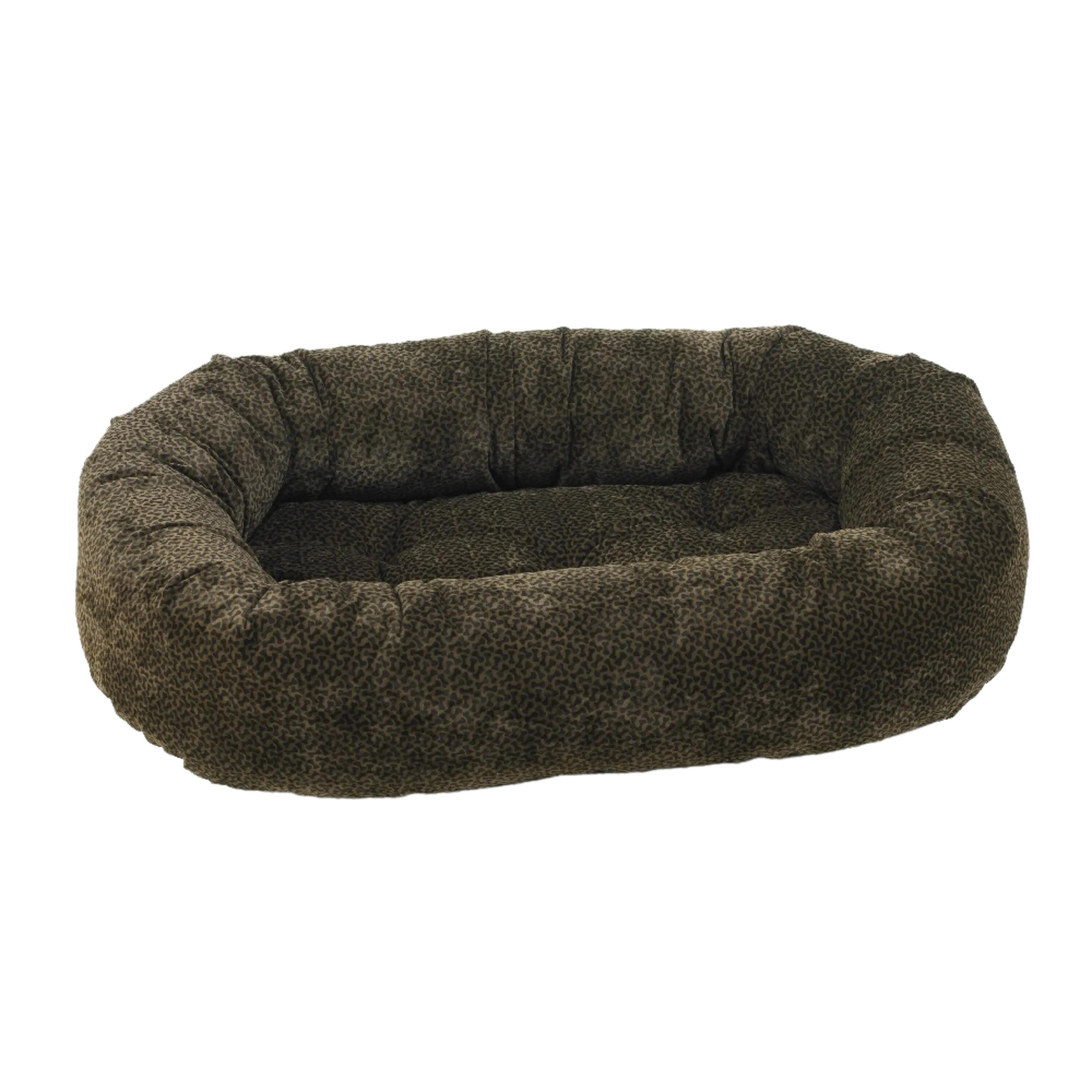 Donut Bed | Chocolate Bones Microvelvet