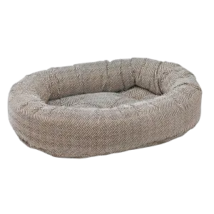 Donut Bed | Herringbone Microvelvet