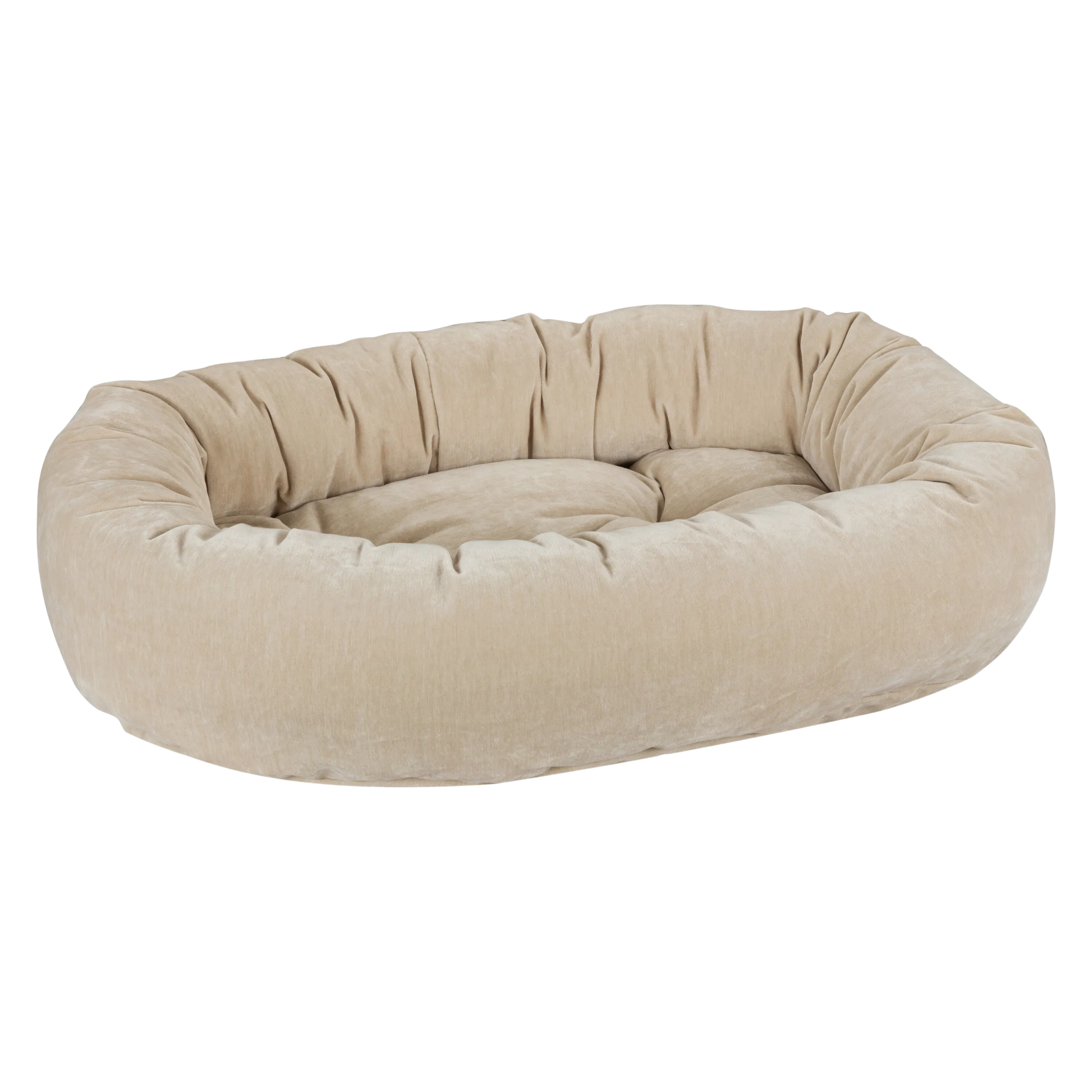Donut Bed | Linen Washed Microvelvet