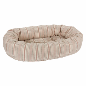 Donut Bed | Sanibel Stripe Linen