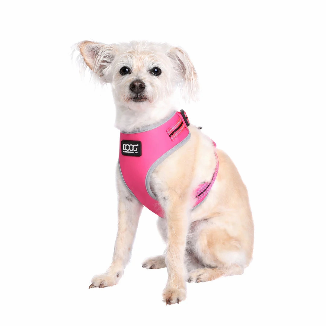 DOOG Neoflex Neoprene Lady Neon Pink Dog Harness Extra Small