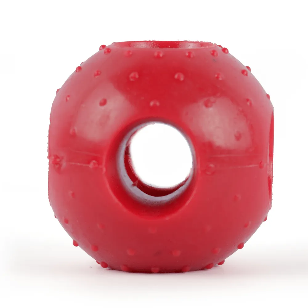 Drools Non-Toxic Rubber Hole Ball Toy & Henlo Chicken Jerky Treats | High-Protein, Guilt-Free Dog Combo