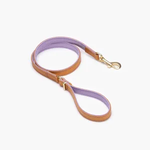 EzyDog Oxford Leather Dog Lead Blonde and Lilac 42inch ($)($)