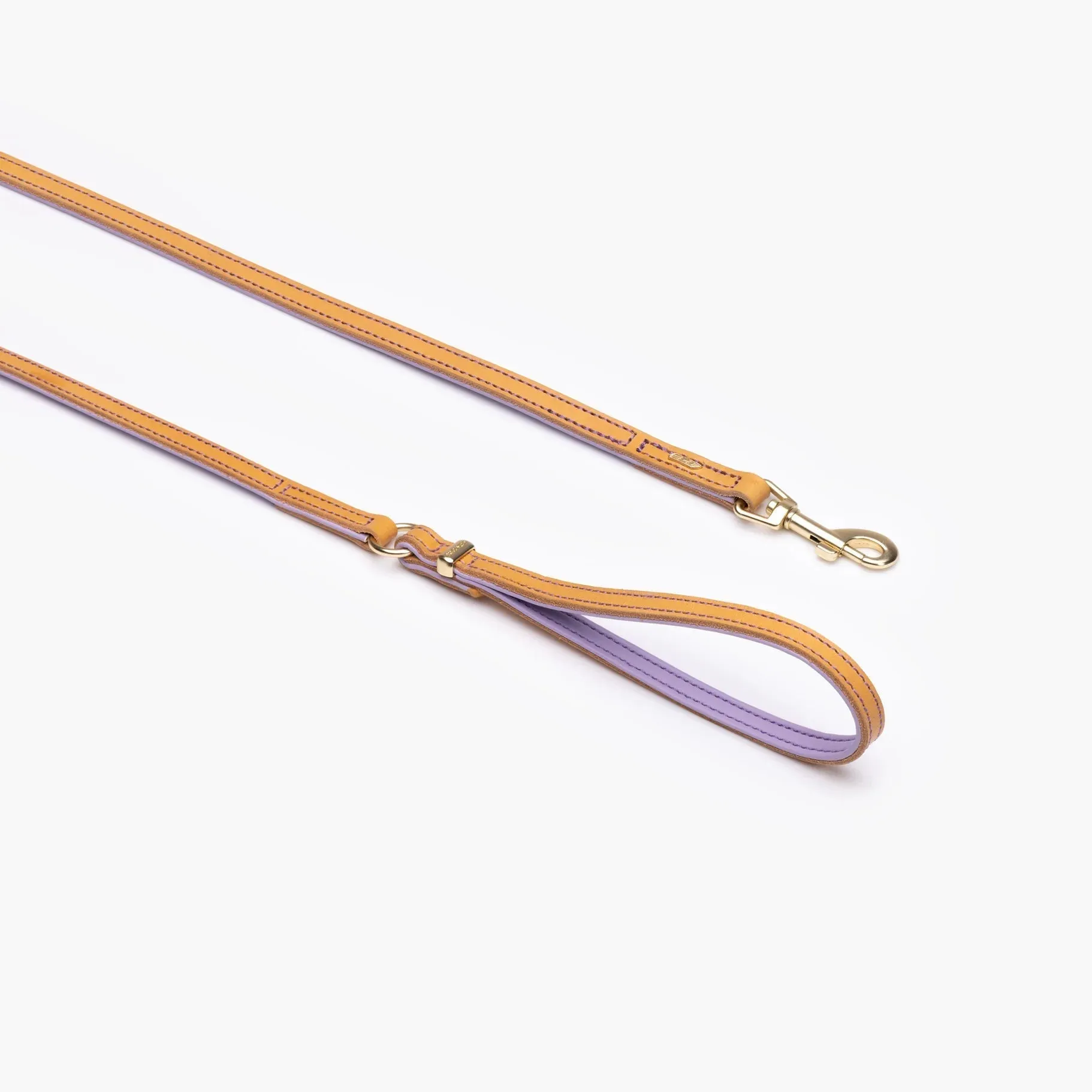 EzyDog Oxford Leather Dog Lead Blonde and Lilac 42inch ($)($)