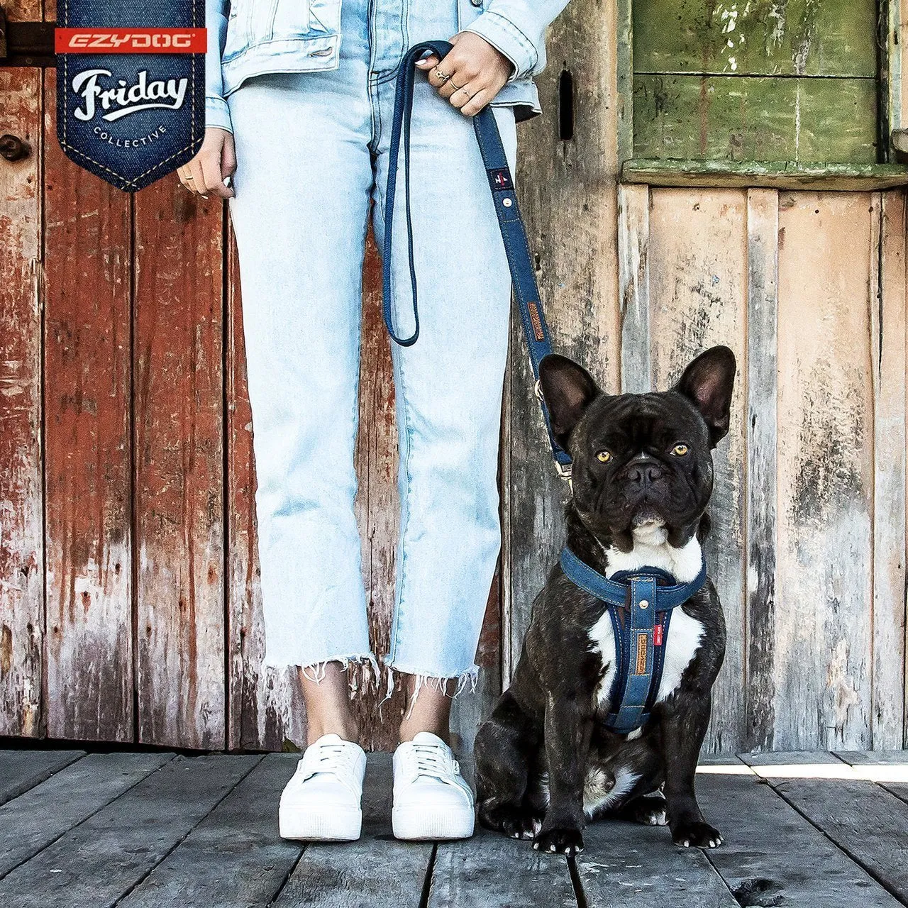 EzyDog Vario 4 Dog Lead Denim ($)($)