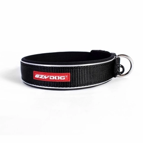 EzyDog Classic Neoprene Dog Collar Black Large ($)($)