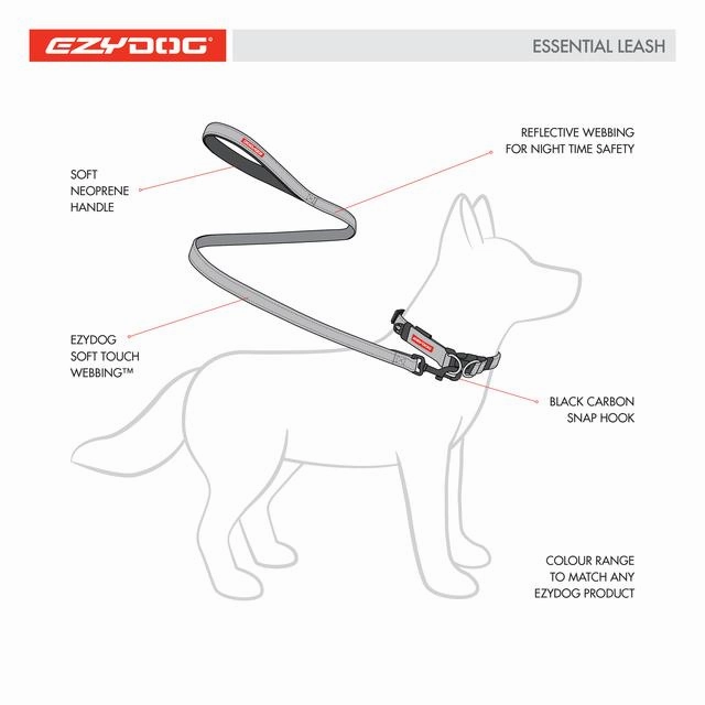 EzyDog Essential Dog Lead Blue ($)($)