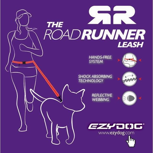 EzyDog Road Runner Dog Lead Black ($)($)