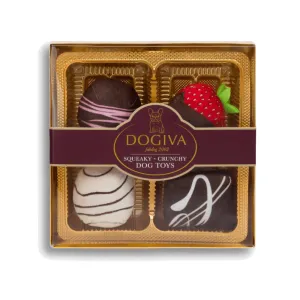 FabDog Dogiva Box of Chocolates - 4 toy gift box