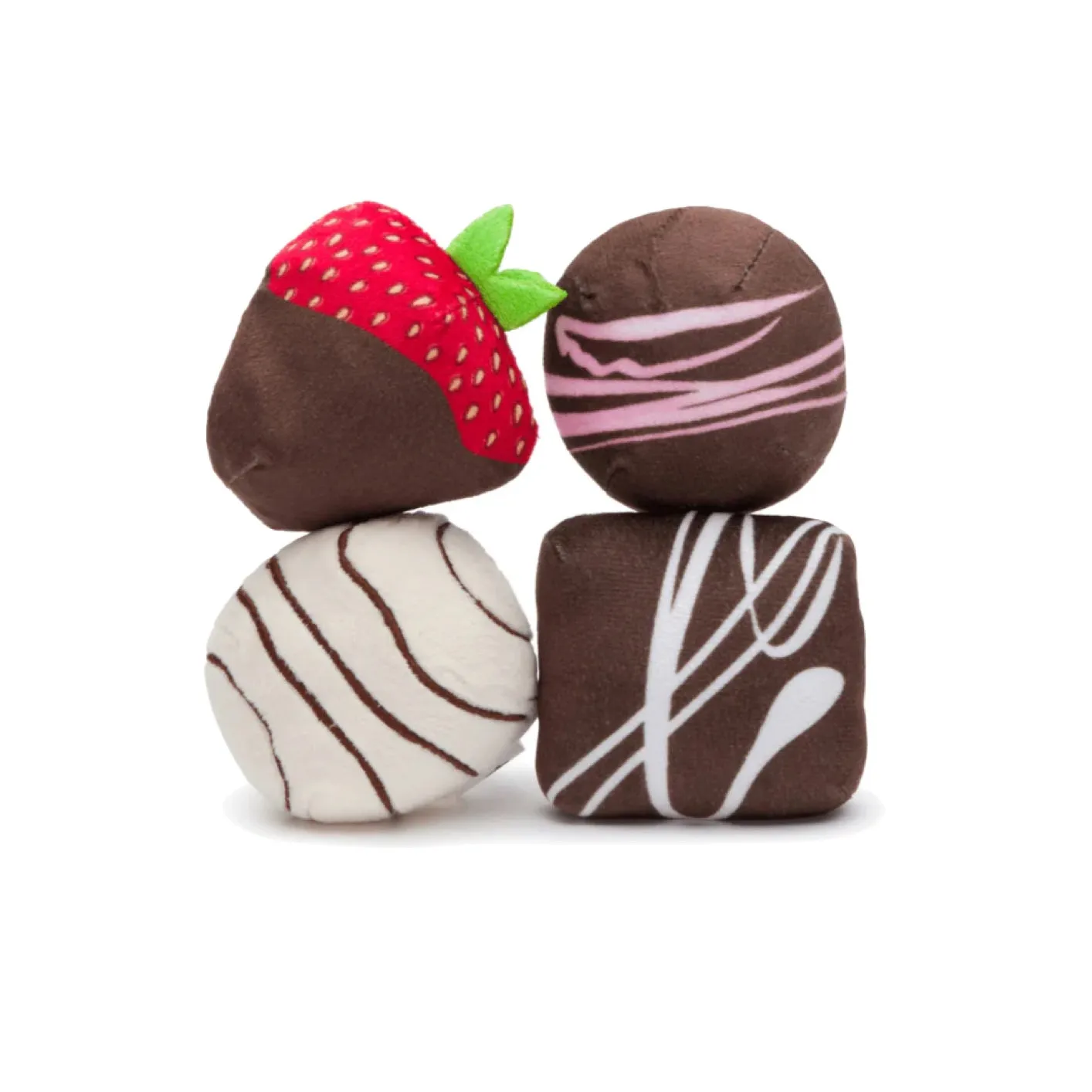 FabDog Dogiva Box of Chocolates - 4 toy gift box