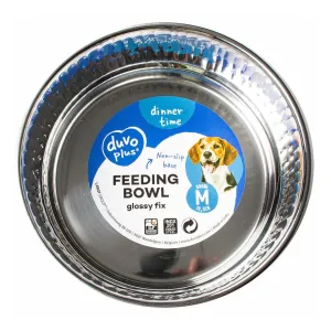 FEEDING BOWL GLOSSY FIX M - 16,5x16,5x5,7cm black