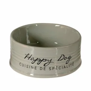 Feeding Bowl Stone Happy Dog 14,5 grey