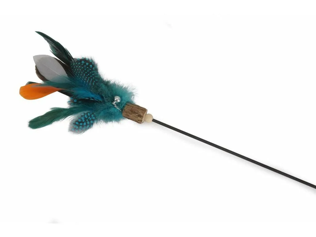 Fishing Rod For Cats With Softgrip Handle - Orange