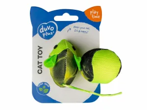 Flash mouse & ball 2pc - 16x3,8x4cm green