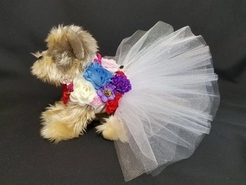 Floral Wedding Harness Dress
