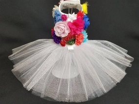 Floral Wedding Harness Dress