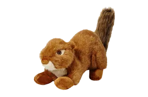 Fluff & Tuff Red Squirrel Plush Dog Toy