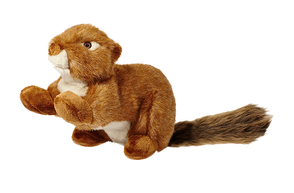 Fluff & Tuff Red Squirrel Plush Dog Toy