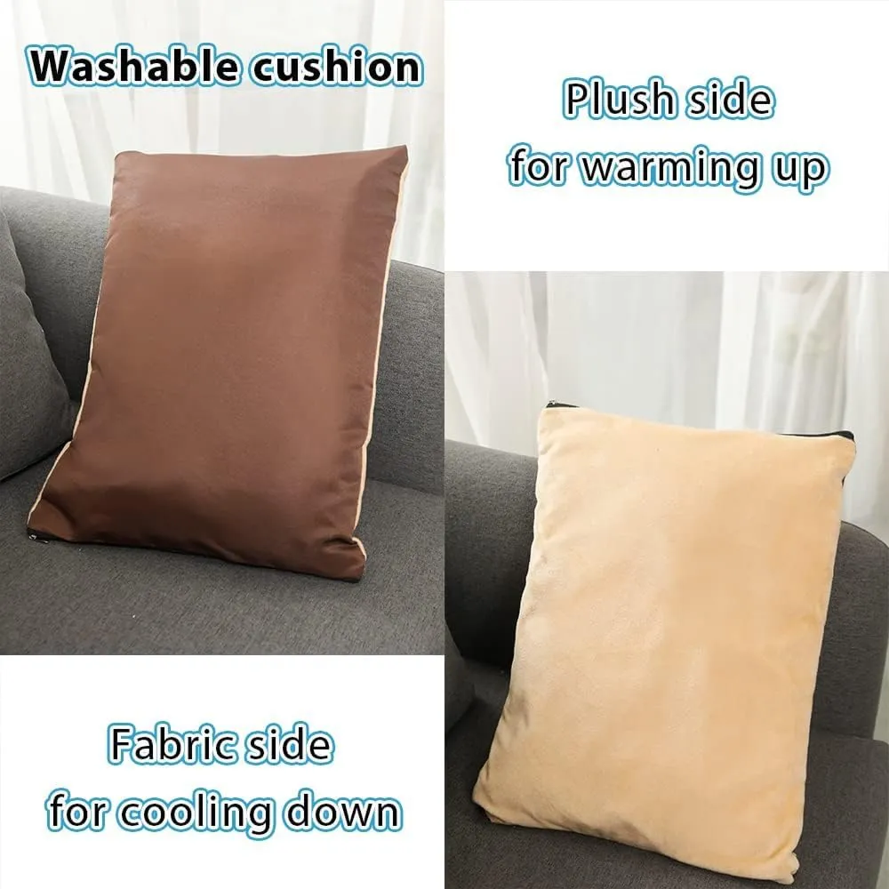 Fluffy's Pawsome Igloo 2 in 1 Foldable Ultra Soft Pet House Bed for Dogs and Cats (Brown)