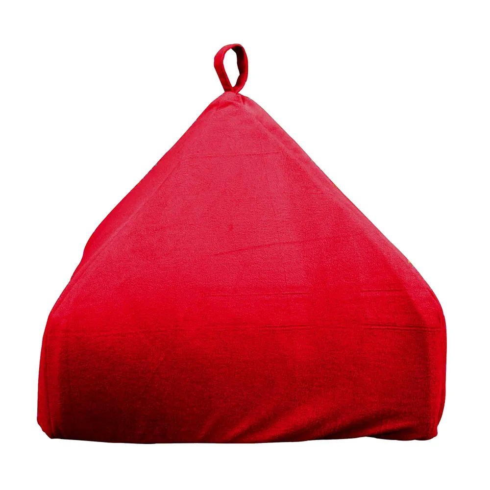 Fluffy's Pawsome Soft Velvet Premium Fabric Bed for Dogs and Cats (Red)