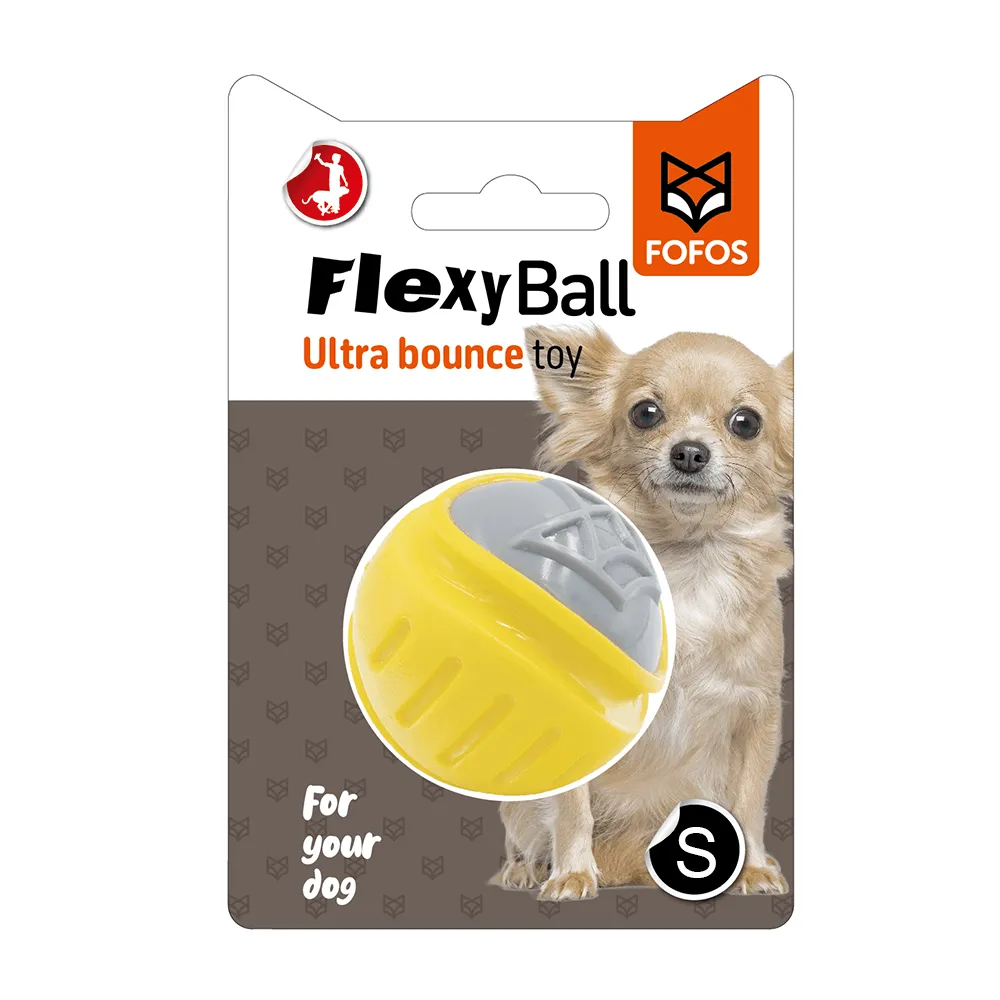 FOFOS Flexy Ball Ultra Bounce Dog Toy