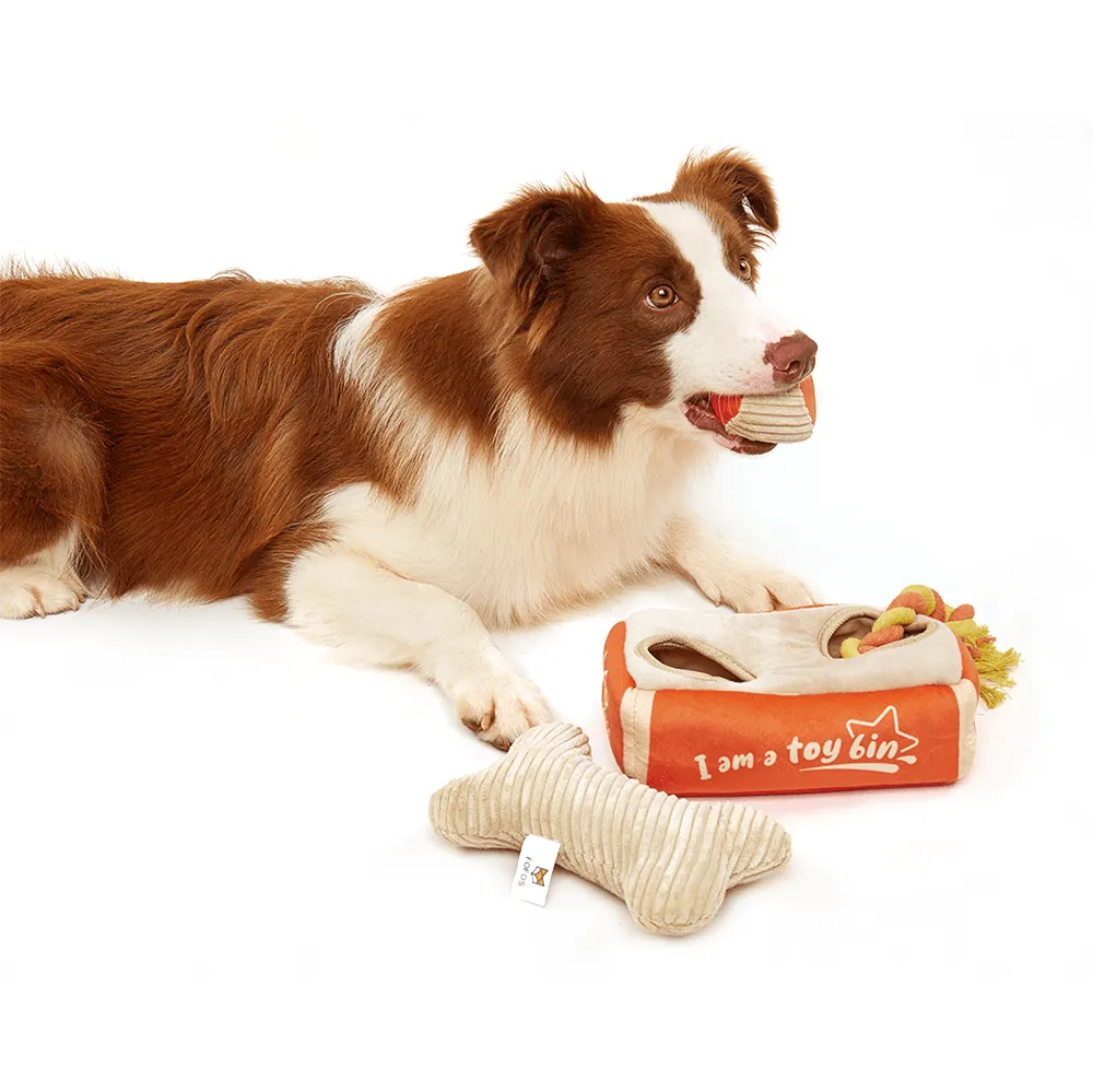 FOFOS Hide & Seek Plush Rope Dog Toy