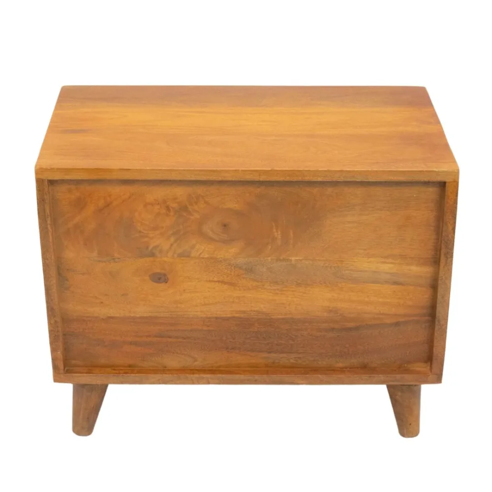 FurryLiving Telly Side Table with Cushion for Small Dogs and Cats (Honey/Yellow Cushion)