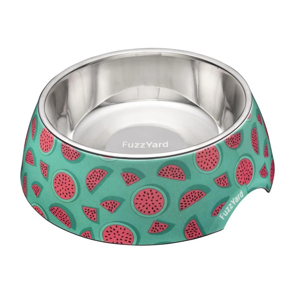 Fuzzyard Dog Bowl Melamine Summer Punch M