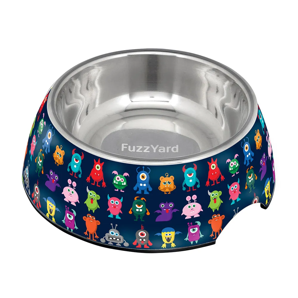 Fuzzyard Dog Bowl Melamine Yard Monsters L