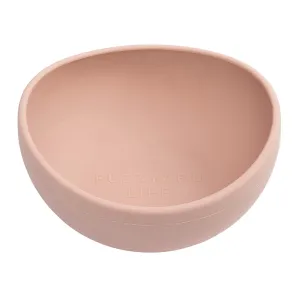 FuzzYard Dog Bowl Silicone Soft Blush L