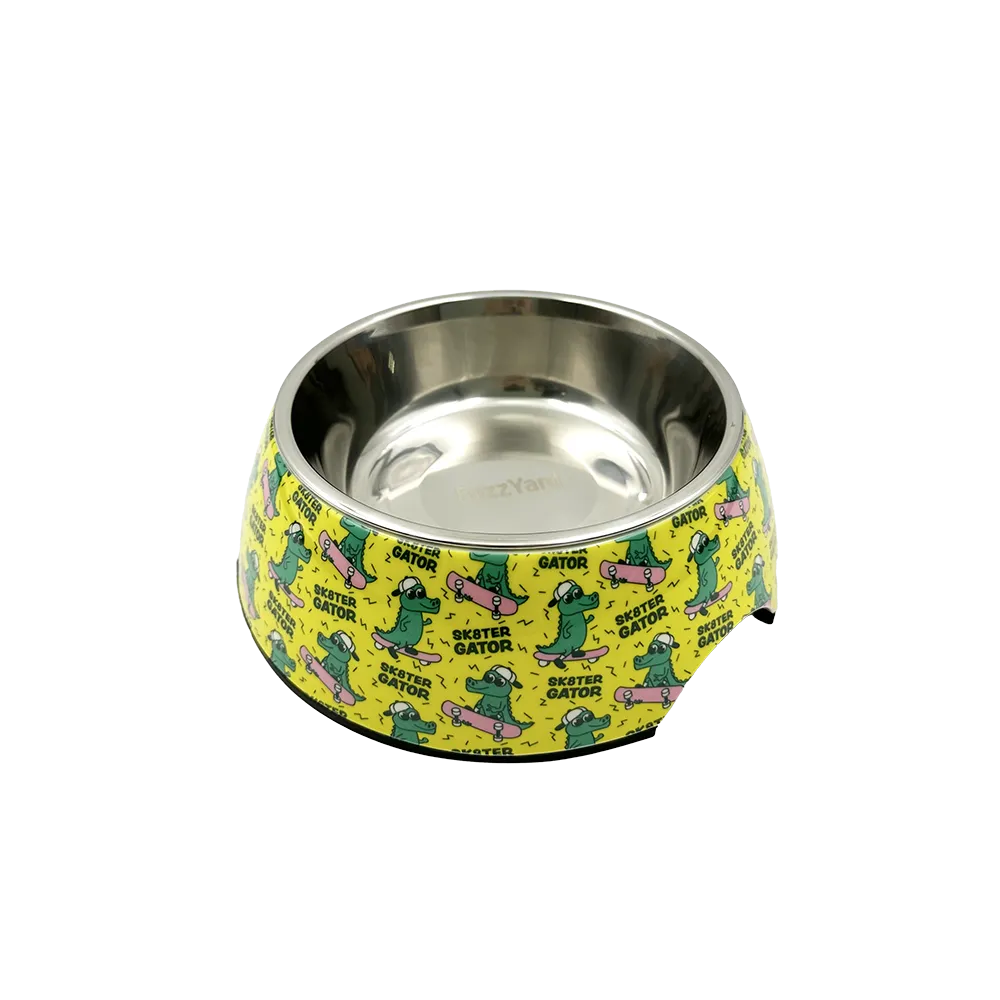 Fuzzyard Dog Bowl Sk8ter Gator M