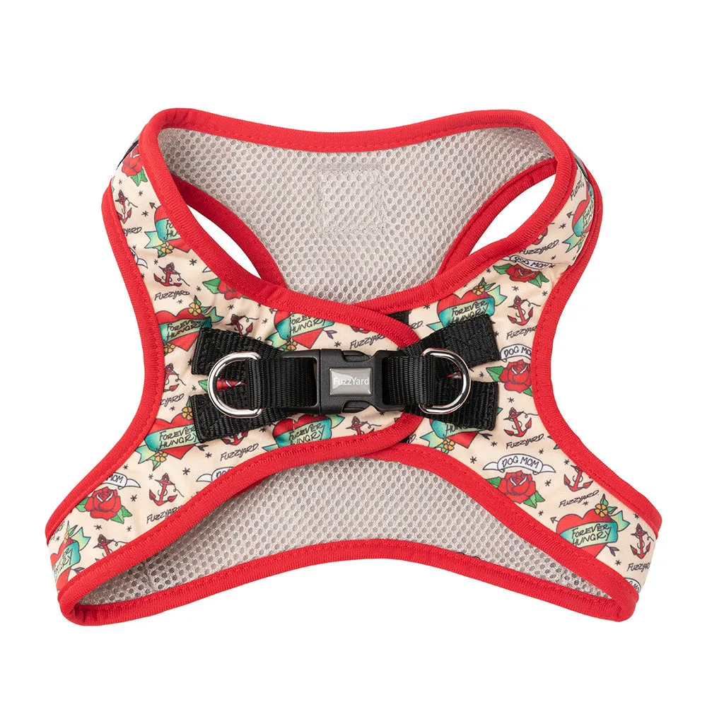 Fuzzyard Dog Step In Harness Ink'd Up XS