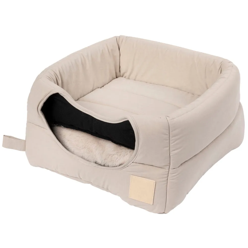 Fuzzyard Life Cubby Bed For Cats & Dogs (Sandstone)