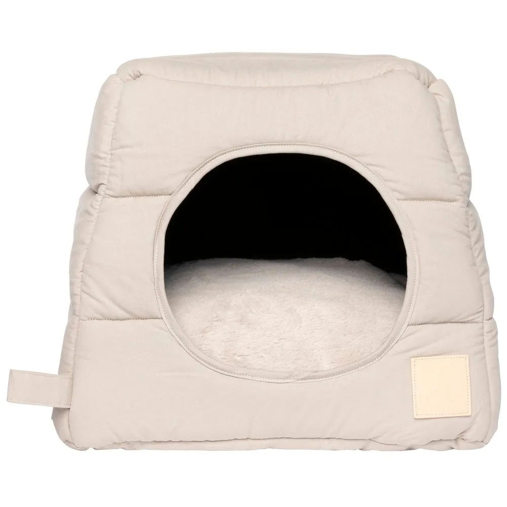 Fuzzyard Life Cubby Bed For Cats & Dogs (Sandstone)