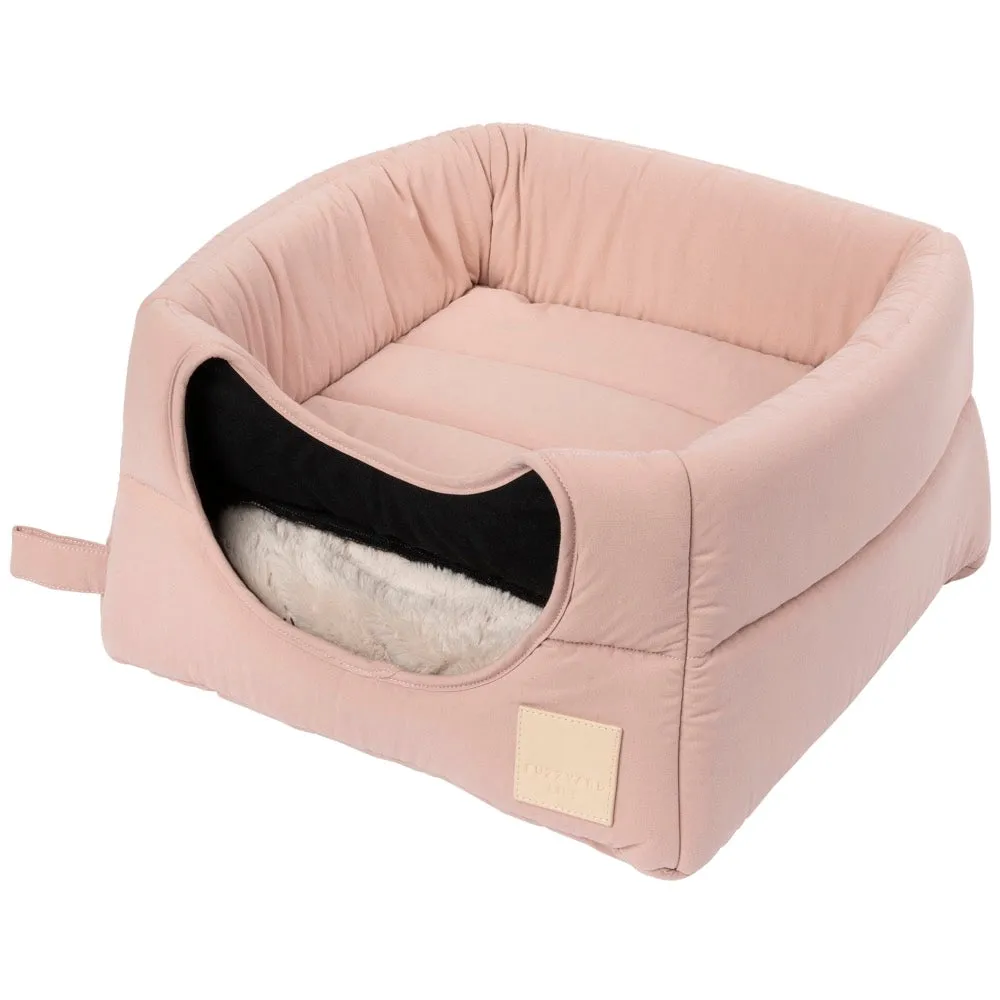 Fuzzyard Life Cubby Bed For Cats & Dogs (Soft Blush)