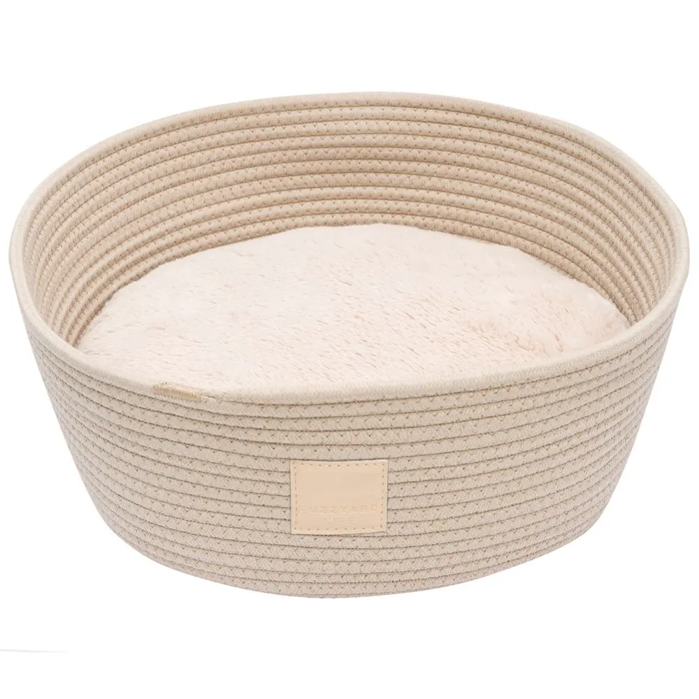 FuzzYard Life Rope Basket Pet Bed (Sandstone)