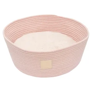 FuzzYard Pet Bed Rope Basket Life Soft Blush