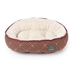 FuzzYard Reversible Dog Bed (Barcelona Maroon)
