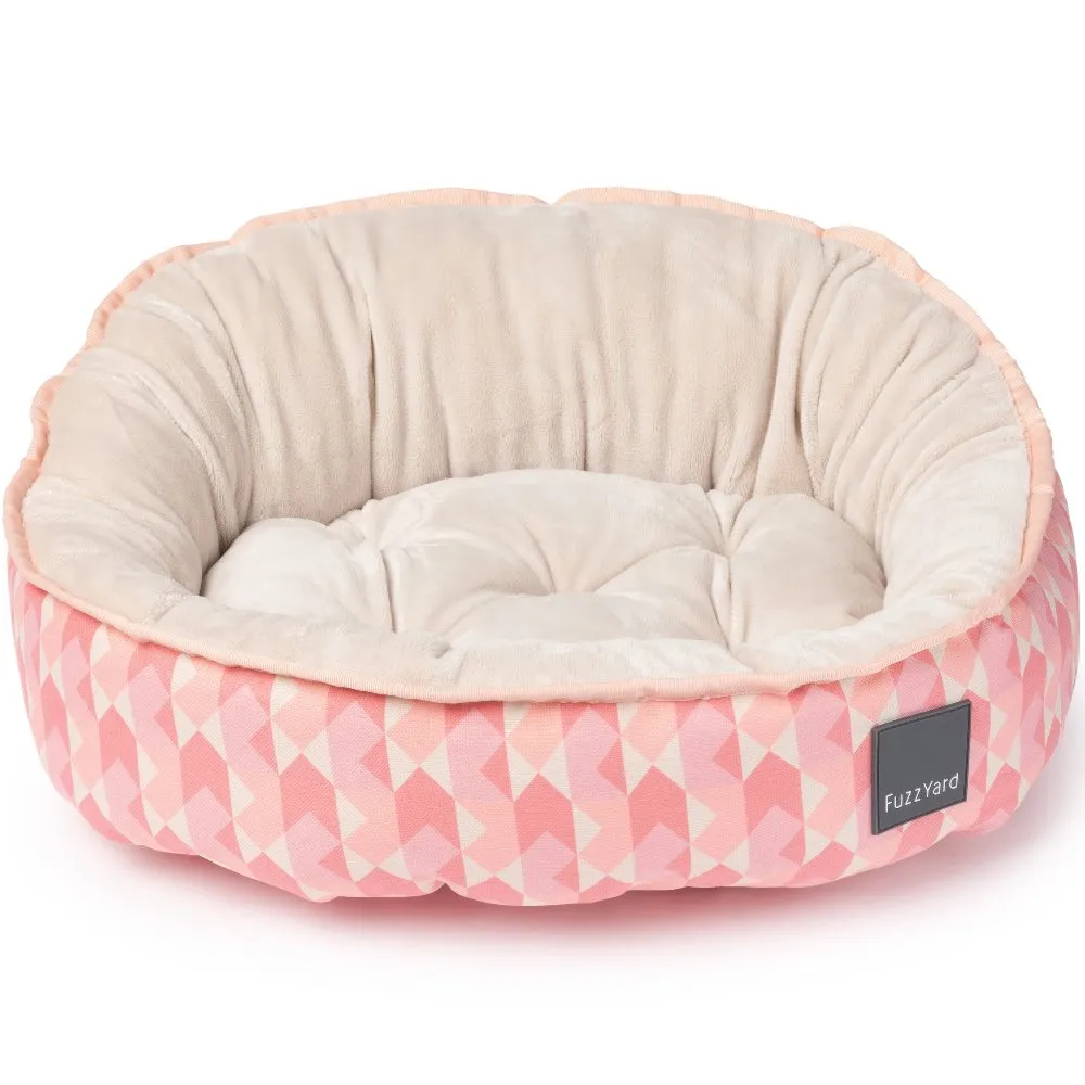 FuzzYard Reversible Dog Bed (Pink Lemonade)