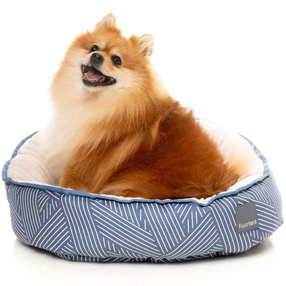 FuzzYard Reversible Dog Bed (Thornbury Aegean Blue)