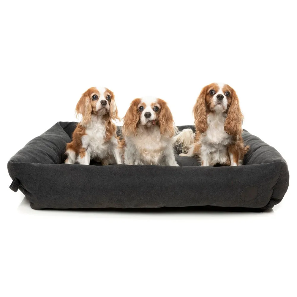 FuzzYard The Lounge Dog Bed (Charcoal)