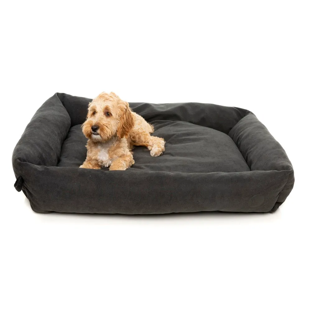 FuzzYard The Lounge Dog Bed (Charcoal)