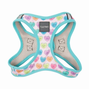 Fuzzyard Dog Step In Harness Candy Hearts XL