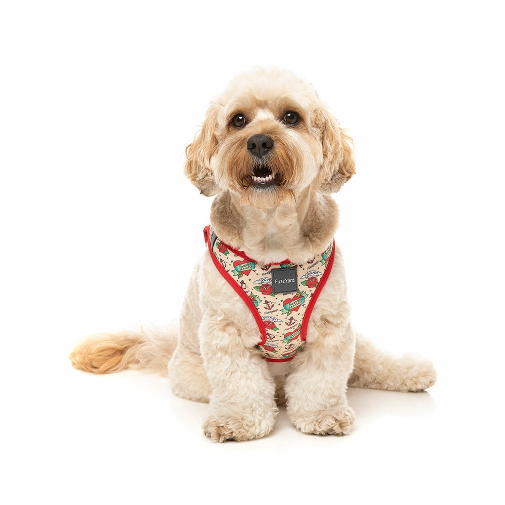 Fuzzyard Dog Step In Harness Ink'd Up S