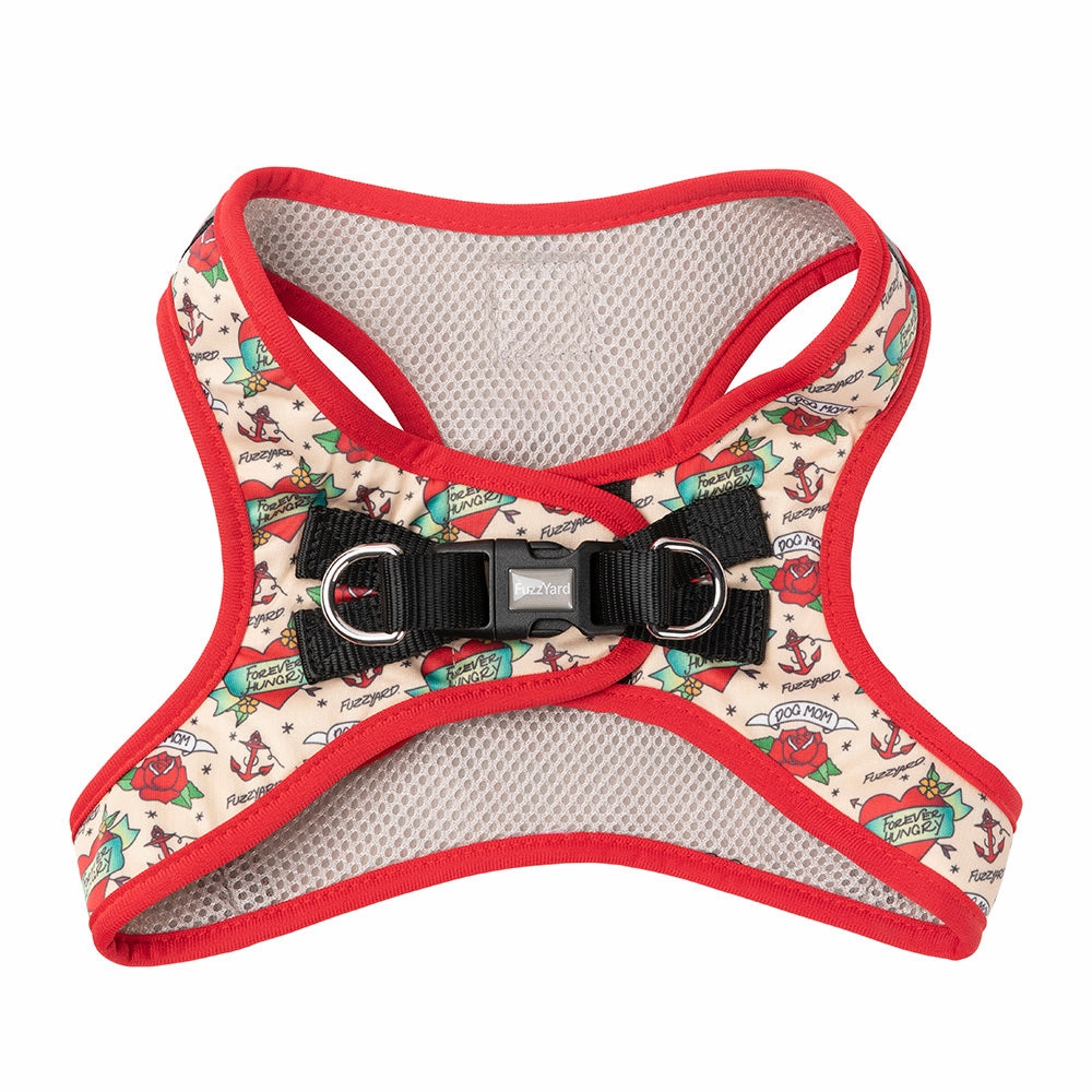 Fuzzyard Dog Step In Harness Ink'd Up XL