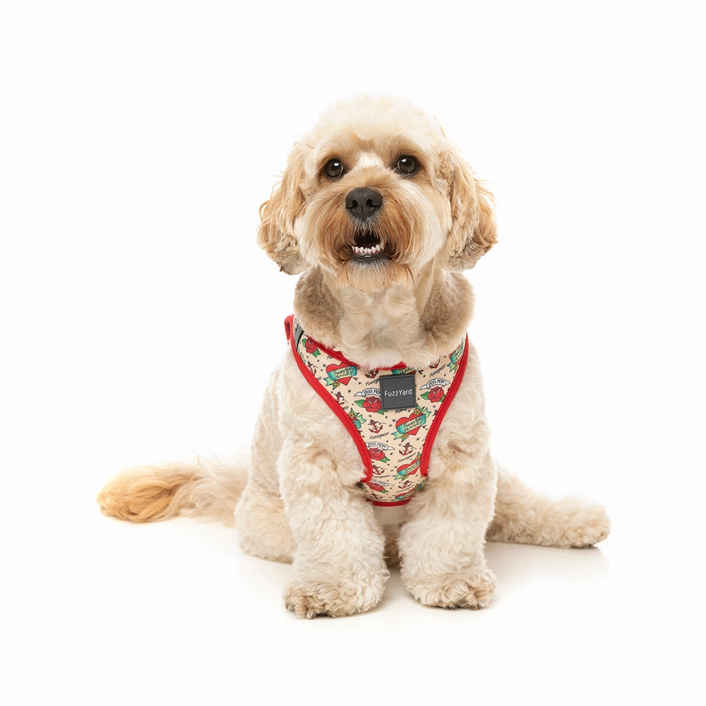 Fuzzyard Dog Step In Harness Ink'd Up XL